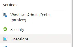 Azure Arc Extensions