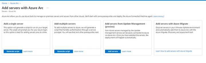 Azure Arc Add Server