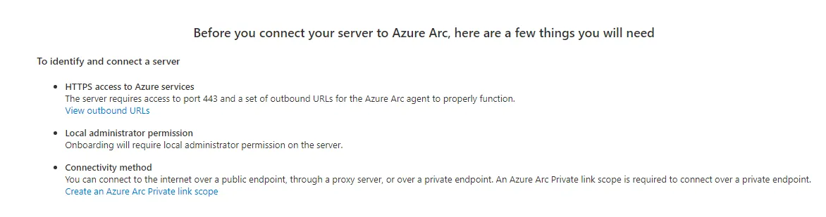 Azure Arc Connectivity